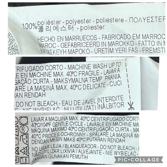 Zara Cut Out Jumpsuit L Blk Side Zipper Wide Leg Tie Back Sleeveless Modern Chic - Picture 9 of 10